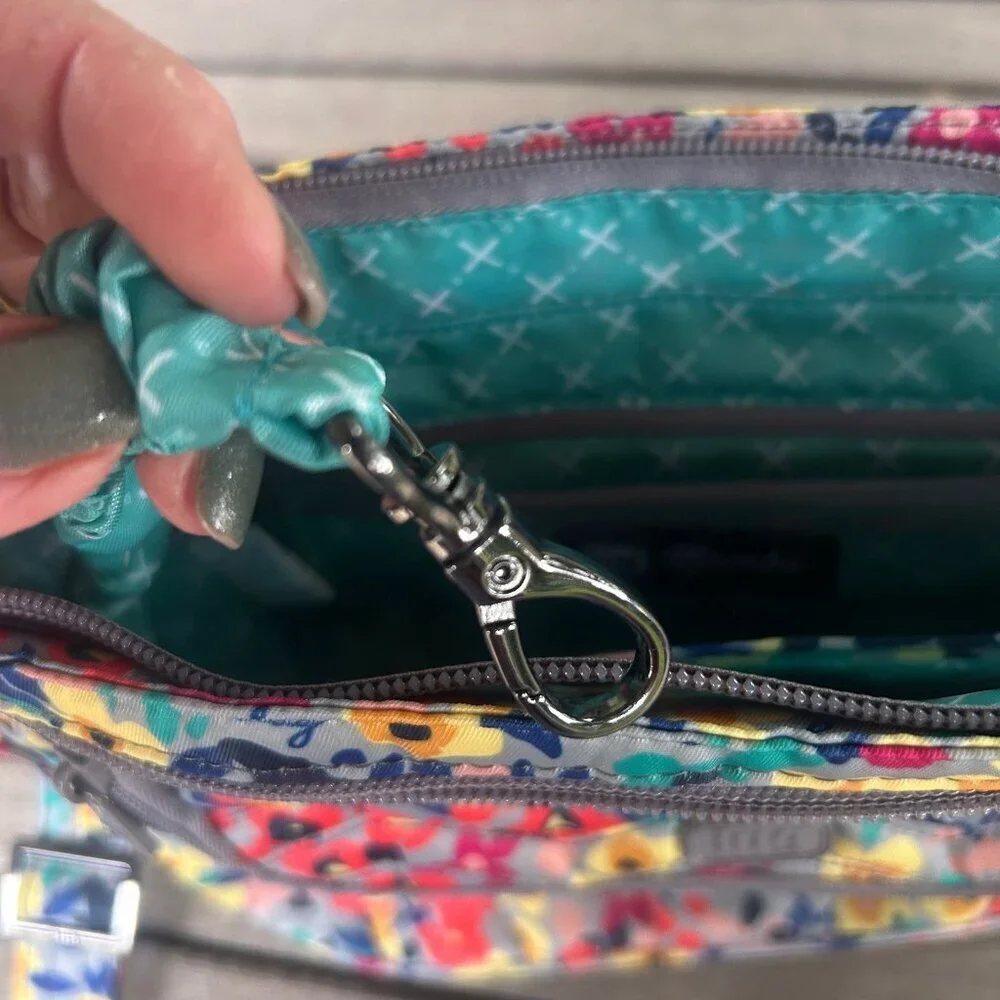 Lug Mambo Wildflower Quilted Crossbody Shoulder Bag RFID NWOT